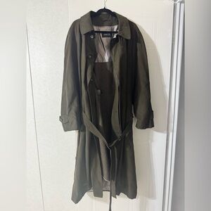 Men’s Olive Trench Coat